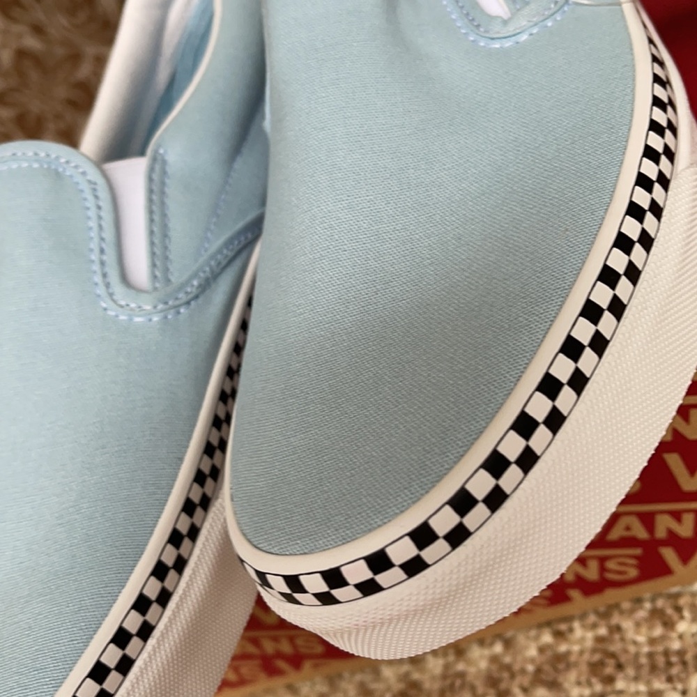 Vans Classic Slip On Check Foxing Men’s - Picture 12 of 16